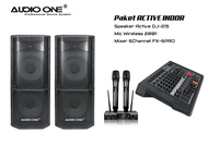 Paket Speaker Pasif Double 15inch Subwoofer 18inch Sound System Lapangan Outdoor Indoor AudioOne Gar