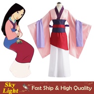 Mulan Cosplay Costume For Woman Pink Traditional Chinese Hanfu Halloween Christmas Party Performance Women Clothes Set