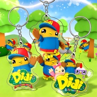 Didi&Friends Keychain Malaysia Pop Cartoon, Didi&Friends Keychain Cute Bag Pendant Birthday Party Gi