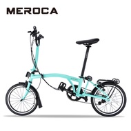MEROCA Lp Litepro 16 inch Bicycle Internal 3 External 2 Speed Ultra-light Molybdenum Steel With Easy Wheels Folding Bike