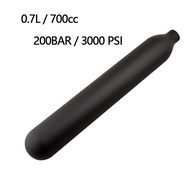 700cc สกูบา0.7L 200BAR 3000PS ถังเติมลมการบินอะลูมินัมอัลลอยอากาศถังอากาศสำหรับดำน้ำตู้ปลา M18 * 1.5