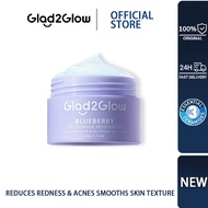 Glad2Glow Blueberry Repair Ceramide Moisturizer （30g）Skin Barrier Facial Anti-Pimple Moisturizer, Re