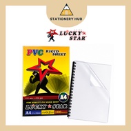 LUCKY STAR A4 PVC Rigid Sheet / PVC Cover / Binding Cover A4 / Plastic Kulit Buku