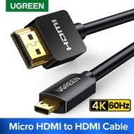 UGREEN Micro HDMI-Compatible 4K/60Hz 3D Effect Micro HD to HD Cable Male to Male For GoPro Sony Proj