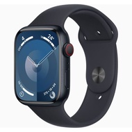 Apple Watch Series 9 智能手錶 GPS+流動網絡 45mm午夜暗色鋁金屬錶殼午夜暗色運動錶帶S/M -