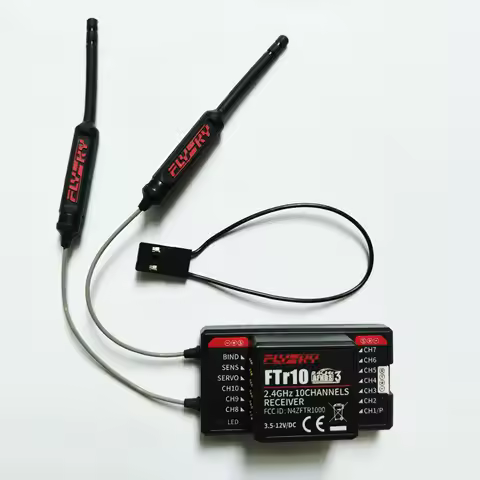 FlySky FTr10 FTr16S 2.4G Two-Way Dual Antenna PPM/IBUS AFHDS3 Receiver for Fly-Sky PL18 FPV Racing D
