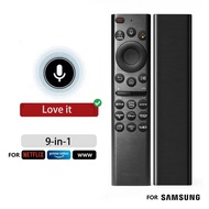 TV Voice Remote 9-in-1 for Samsung 4K QLED/OLED Smart TVs  Alat Jauh Suara TV 9-dalam-1 untuk TV Pin