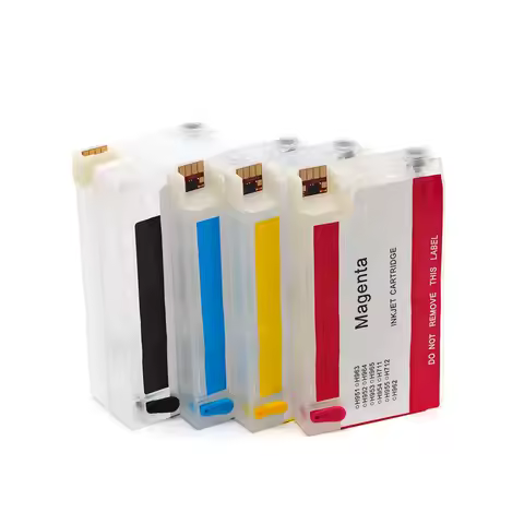 4Pcs HP963XL HP964XL Refill Ink Cartridge with Disposable Chip for HP Officejet Pro 9010 9012 9015 9