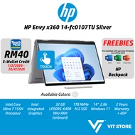 Laptop HP ENVY x360 14-fc0107TU (Meteor Silver) Intel Ultra 7 155U, 32GB, 1TB, 14" 2.8K, W11 Intel C