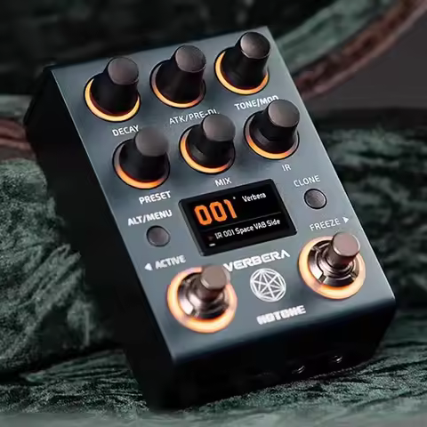 Hotone Verbera Convolution Reverb Pedal Stereo Convolution Reverb Pedal 1 with IR Engine, LCD Screen