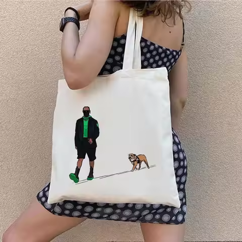 F1 Lewis Hamilton 44 Pride Helmet Print Shopper Canvas Vintage Tote Bag Formula Racing Racer Sport C