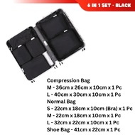 Travel Storage Bag 6 Pcs Set Compression Luggage Storage Bag Compression Packing Cube Packing Cube