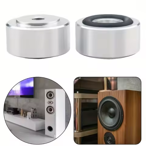 4Pcs Speaker Spikes Stand Feet Pad Aluminum Alloy Speaker Isolation Stand Feet Pad Speaker Feet Pad 