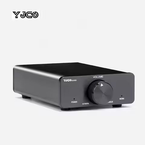 YJCO Digital Power Amplifier TPA3255 300W×2 HiFi Stereo Audio Amp NE5532 Swappable Op-Amp Desktop Ho