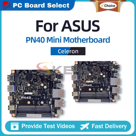 PN40 Laptop Motherboard For ASUS Mini PC PN40 PN40 Notebook Mainboard With Celeron CPU 100% tests OK