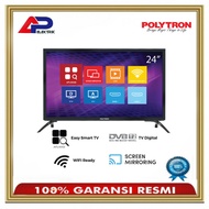 LED polytron 24" digital smart tv PLD-24MV1859 FREE antena