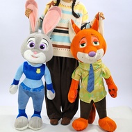 [Ready Stock] Crazy Zoo Doll Judy Nick Plush Toy Doll Standing Nick Judy Pillow Ragdoll WJG