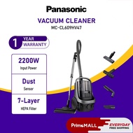 PANASONIC MC-CL609 2200W CYCLONE BAGLESS CANISTER VACUUM CLEANER WITH HEPA FILTER MC-CL609HV47