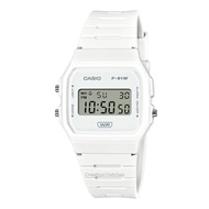 [Creationwatches] Casio Pop Digital Bio-Based White Resin Strap Quartz F-91WB-7A 100M Unisex Watch