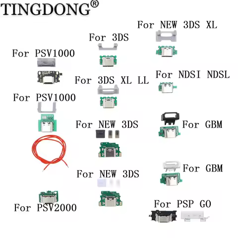 1set For 3DS/3DSXL/NEW3DS/NEW3DSXL GBM Charging Port Convert to USB-C Mod USB Type C Charging Socket