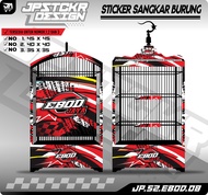 Sticker Decal Sangkar Burung - Stiker Dekal Kandang Ebod Kotak BnR Kosan EBOD JAYA ORIQ JAYA JP.S2 8