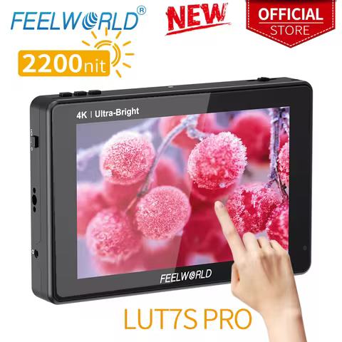 FEELWORLD 7 Inch 2200nits 3D LUT Touch Screen DSLR Camera Field Director AC Monitor 4K HDMI Input Ou
