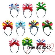 CHIHIRO11Z9D Football Event Headband, Flag Design National Team Flag Headband, Sports Accessory Chee