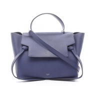 【二手】Celine CELINE手提包 迷你腰包 海軍藍真皮迷你腰包 女士二手