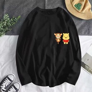 BAJU RAYA 2023 T SHIRT LENGAN PANJANG PEREMPUAN LELAKI WIINIE THE POOH DISNEY COTTON T SHIRT WOMEN MEN BAJU MUSLIMAH