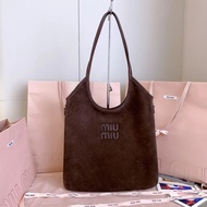 Mue New Style Deerskin Dark Brown Isetan Limited Tote Bag Shoulder Bag Underarm Bag Handbag All-Matc