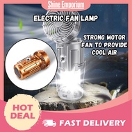 Solar Electric Fan Camping Lamp Hand Pull Switch Camping Lamp Lithium Battery Dry Battery Powered Ho