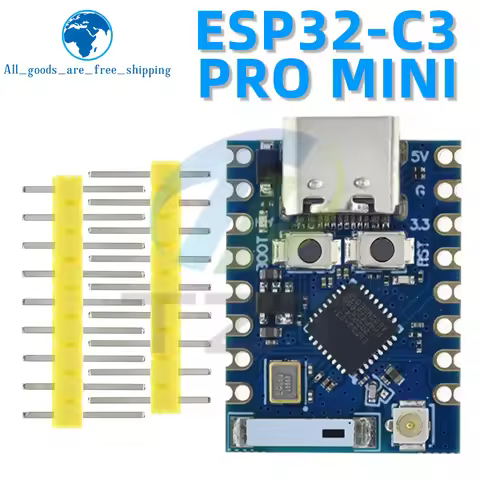 TZT ESP32-C3 Pro Mini Development Board WIFI+Bluetooth Ultra-small Size ESP8266 ESP32 C3 ESP 32 For