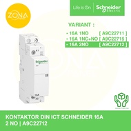 CONTACTOR CONTACTOR SCHNEIDER DIN ICT 2P 16A 2NO A9C22712 Original