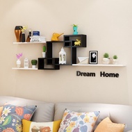 TV Bedroom Wall Restaurant Shelf Background Wall Grid Living Room Creative Wall-Mounted Decorative S