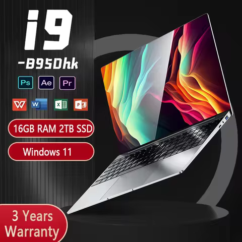 14.1” Gaming Laptop Windows 11 Intel Core i9-8950hk 16GB RAM 1/2TB M.2 SSD Laptops 4K HD Gaming lapt