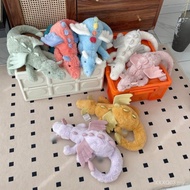 Mainan Mewah Jellycat Rasmi Mainan Anak Patung Naga Terbang Asli Asli Naga Salji Naga Merah Jambu Na