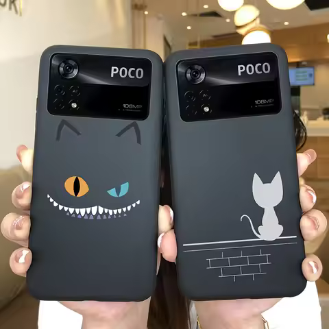 For POCO X4 Pro 5G Case Cute Cat Women Love Heart Avocado Butterfly Flower Silicone For Xiaomi Poco 