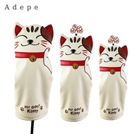 Adepe Golf Headcover Golf Driver Fairway Hybrid Cover Synthetic Leather Golf
