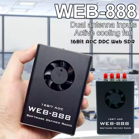 Web-888 16Bit ADC DDC Web SDR 62M Bandwidth 10 KHz To 60 MHz HF VHF SDR Radio Receiver GPS Module SD