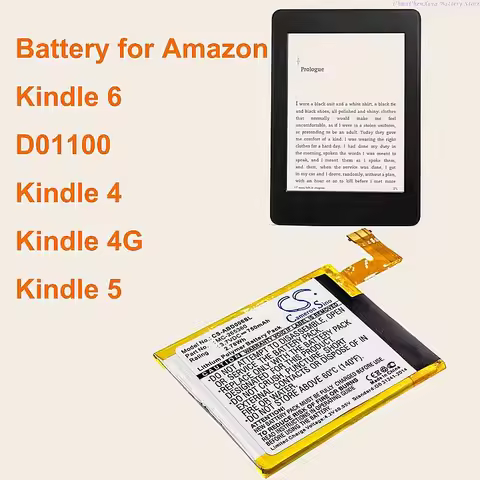 Cameron Sino 750mAh Battery MC-265360 S2011-001-S for Kindle 4 5 6 D01100