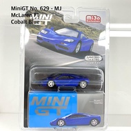 Mini GT No.629-MJ McLaren F1 Cobalt Blue LHD/USA Blister Packaging