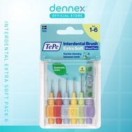 แปรงซอกฟัน ขนนุ่ม พิเศษ TePe interdental Brush Extra Soft แพ็ค 6 ชิ้น By Dennex