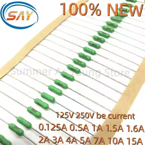 Lead Green Fuse 125/250V 2.4*7mm 62mA 125mA 250mA 1A 2A 3A 3.15A 4A 5A 7A 8A 10A 15A Fast Blow PICO 