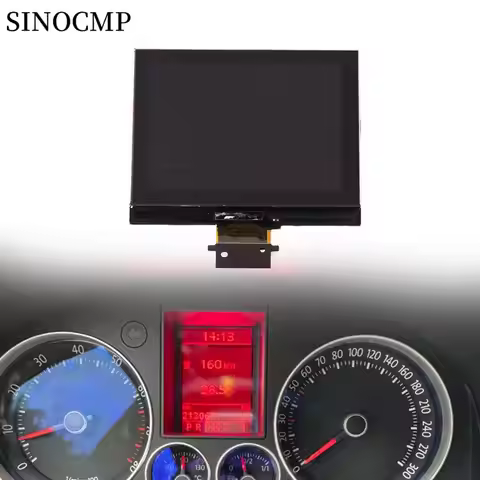 A2C00043350 LCD Screen For VW Magotan Golf V Passt B6 Tiguan Jetta SKODA VDO Instrument Group (2005-