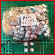 [PGK] Button CANS WRAPPING 24 ROUND WINGWAH PIX 24-101 WING WAH CANS