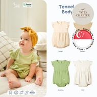 [SG STOCK] TENCEL Bodysuit Romper Girl (0-3M 3-6M 6-12M) - Baby/ Gril