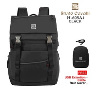 Bruno Cavalli Backpack Water Proof 21L GENO 1.0 H-605A Feature USB - Men's Backpack