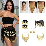 camp Belly Dance Jewelry Set Gypsy Costume Accessories Belly Dance Outfits for Womens