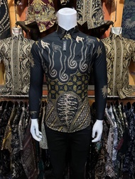 Batik Pria Slimfit Mewah Seno Lasem Batik Pria Modern 2023 Mewah Batik Pria Dewasa Baju Batik Pria L