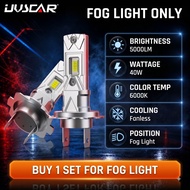 UVSCAR Perodua Alza Facelift 2014-2021 LED Bulb H11 H7 Lampu LED Kereta Plug and Play